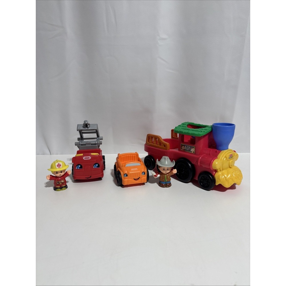 Little People Lot Figures &‎ Vehicles Fire Construction Animal Train Sound Works